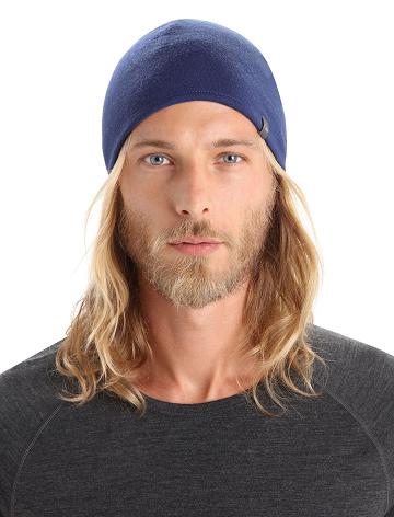 Royal Navy / Island Men's Icebreaker Unisex Merino Pocket Beanie Hats | USA 1104RVDW